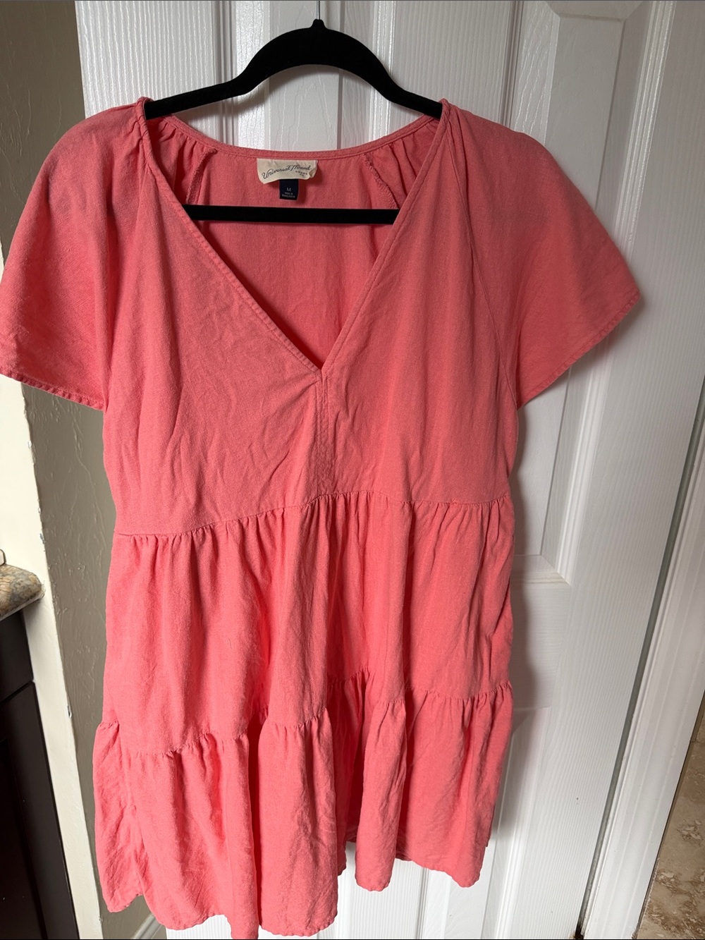 Universal Thread Coral Tiered V-Neck Tunic
